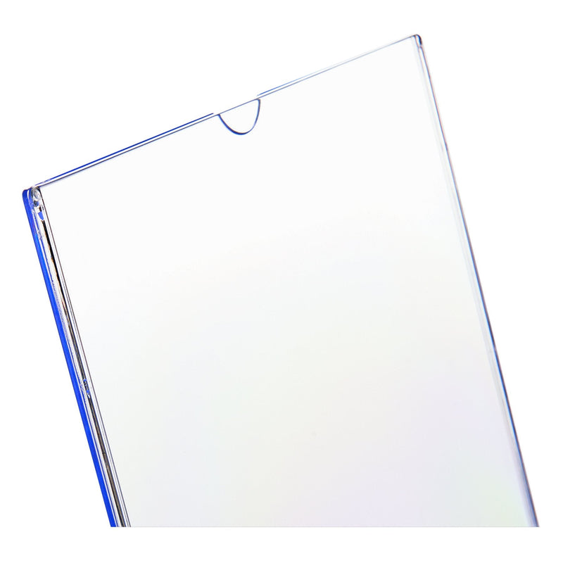 deflect-o Superior Image L-Frame Base Slanted Desktop Sign Holder, Plastic, 8.5 x 11 Inches (590101) - NewNest Australia