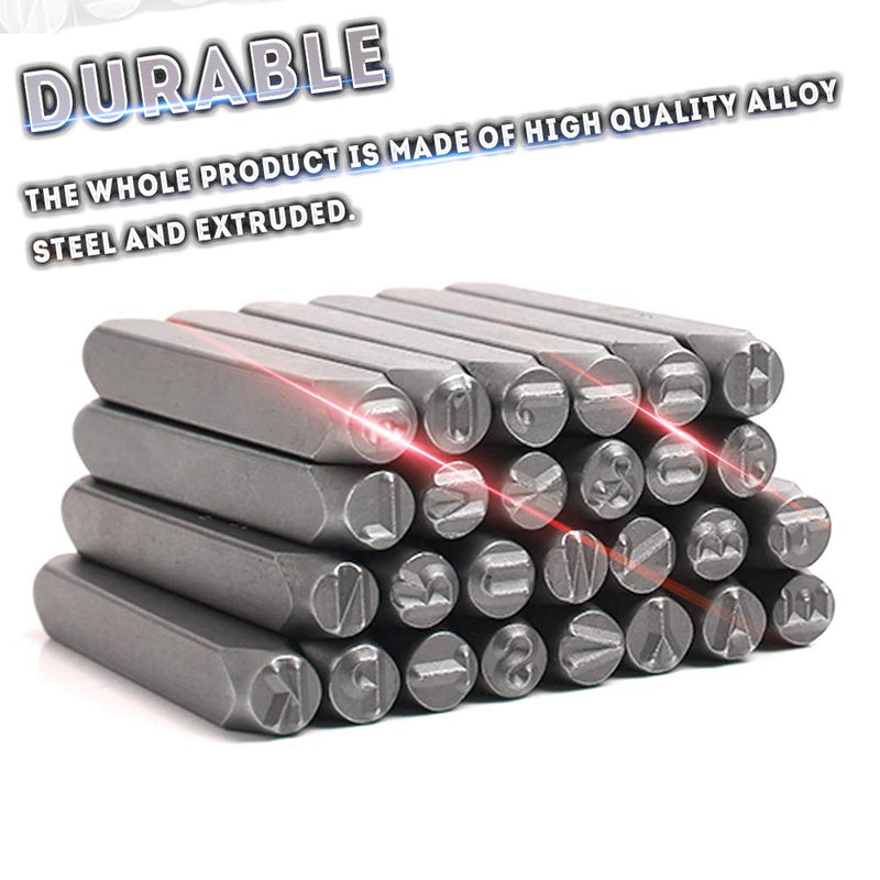 Oudtinx Number and Letter Stamp Set (36 Piece Punch Set/A-Z & 0-9) Industrial Grade Hardened Carbon Steel Metal - 1/16" (1.5mm) Characters - Perfect for Imprinting Metal, Wood, Plastic, Leather, More! S2 steel 1.5mm - NewNest Australia