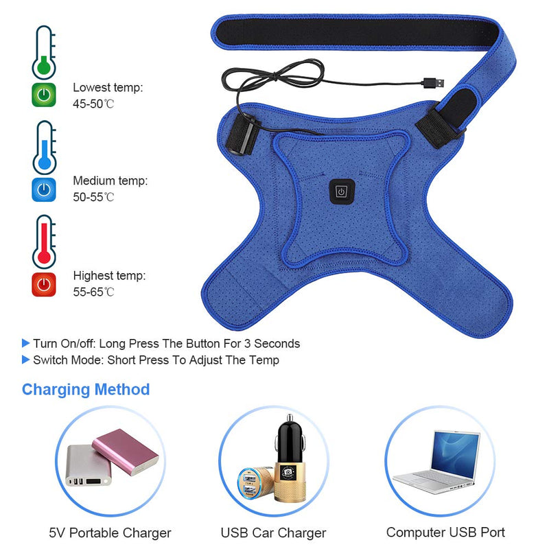 Heat Therapy Shoulder Support Brace for Men and Women, Neoprene