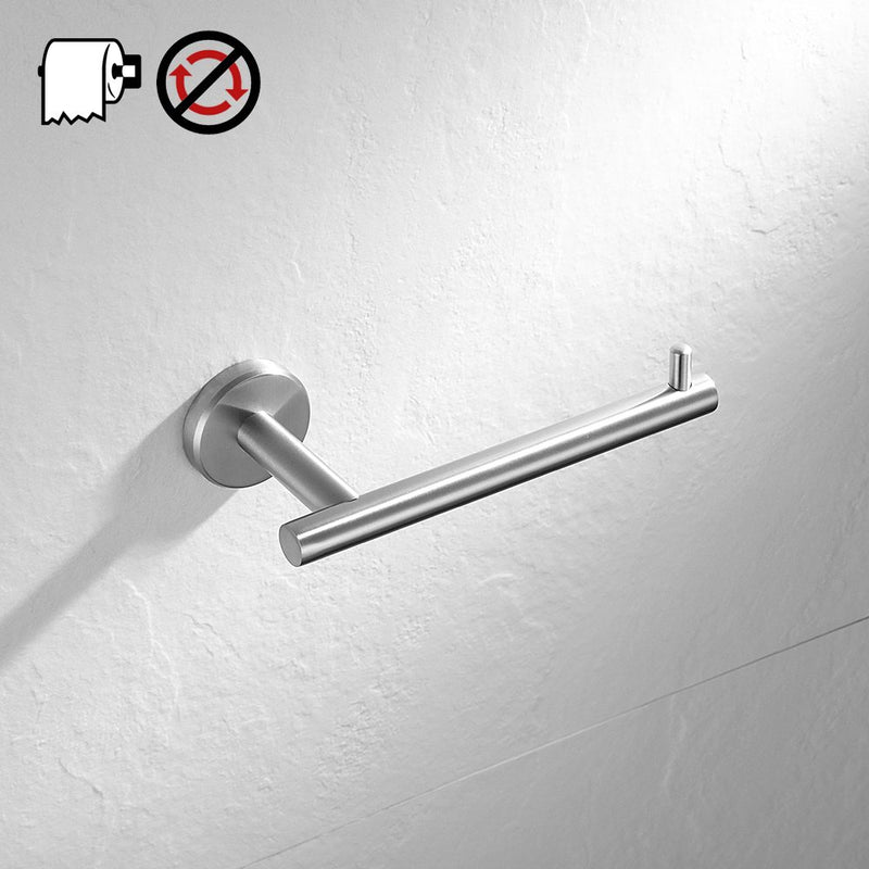 JQK Toilet Paper Holder, 5 Inch 304 Stainless Steel Tissue Paper Dispenser for Bathroom, Hold Mega Rolls, Brushed Nickel Wall Mount 1 - NewNest Australia