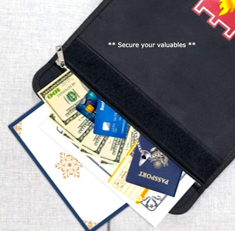eCEO Fireproof Money Document Bag Triple-Layer Protection for Documents, Valuables and More - Large Capacity Newly Improved Enhanced Materials - NewNest Australia