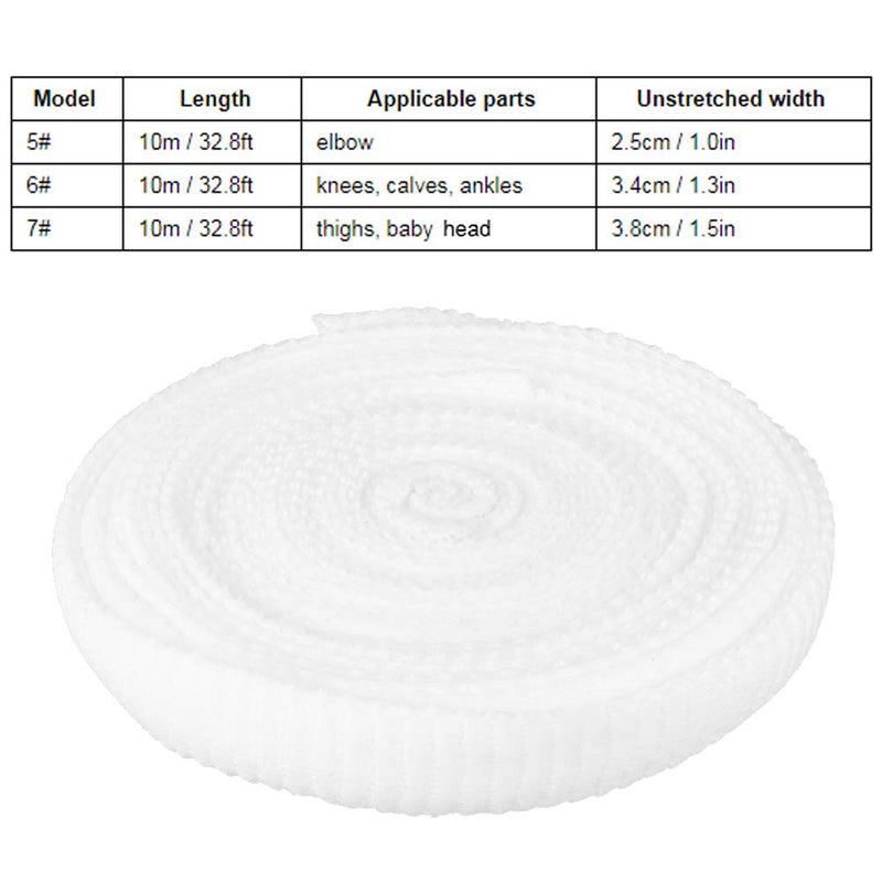 Elastic Mesh Wound Dressing, Stretchy Fixation Band, Emergency Aid For Elbows, Knees, Calves, Ankle, Thighs, Baby Head (10 Meters Length) - Optional 3 Widths Even Pressure (7#) - NewNest Australia