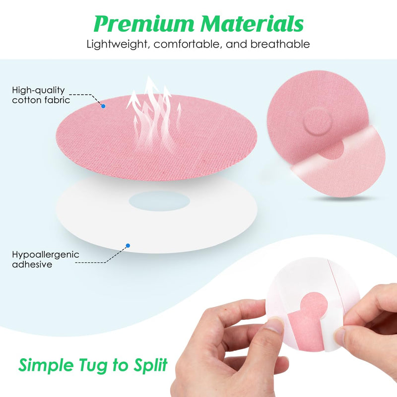 Pack Of 40 Freestyle Libre 3 Plasters, Waterproof, Libre 3 Sensor Stickers, Waterproof And Durable Plasters For Freestyle Libre 3, Thin Film Patch, Easy To Use By Youshares (Pack Of 40, Pink) - NewNest Australia