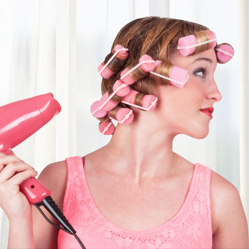 36 Pieces Foam Sponge Hair Rollers, Soft Curlers for Short Hair, Mini Roll Curl Artifact, Hair Styling Curlers for Women and Girls DIY Hairdressing, 20mm (Pink, Yellow, Blue) 36pcs 2cm - NewNest Australia