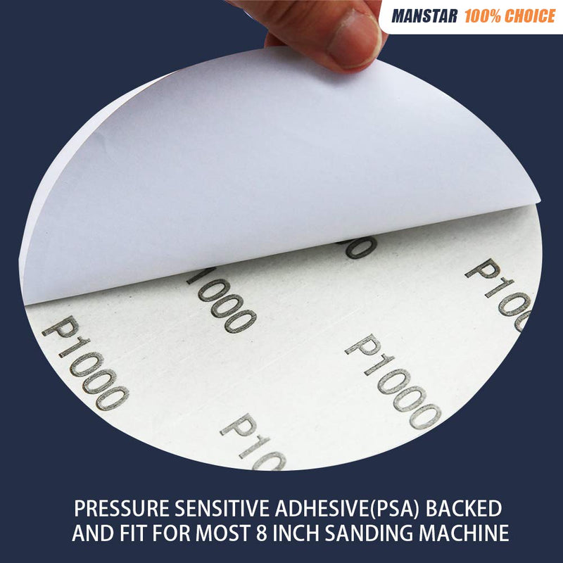 30 PCS 8-Inch Assorted PSA Aluminum Oxide Sanding Disc,NO-Hole Self Stick - NewNest Australia