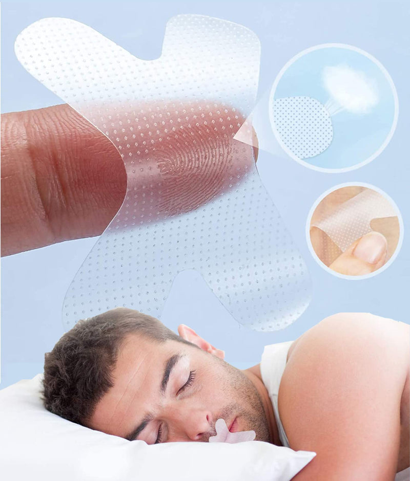 Sleep Strips Mouth Band, Adhesive Tape For Better Nose Breathing, Anti-Snoring Bands For Adults, Anti-Snoring Patch, Nose Stickers, Anti-Snoring Tapes, Less Mouth Breathing And Snoring Pack Of 120 - NewNest Australia