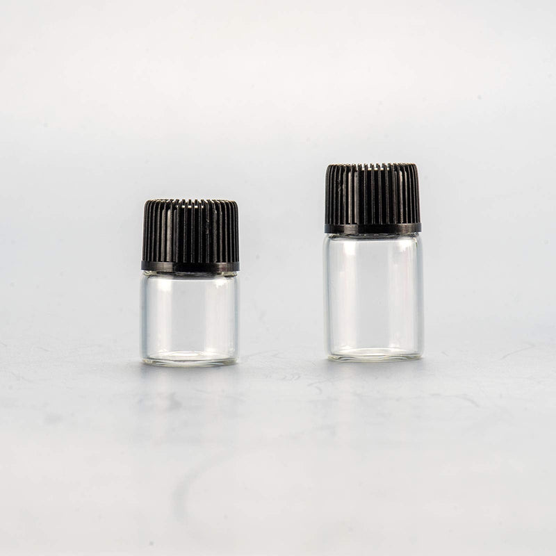 Yizhao Transparent Empty Glass Bottles 1 Ml, Sample Glass Bottles With Orifice Reducers For Essential Oil, Aromatherapy, Perfume, Massage, Spa, Fragrances, Chemistry Laboratory - 36 Pieces - NewNest Australia