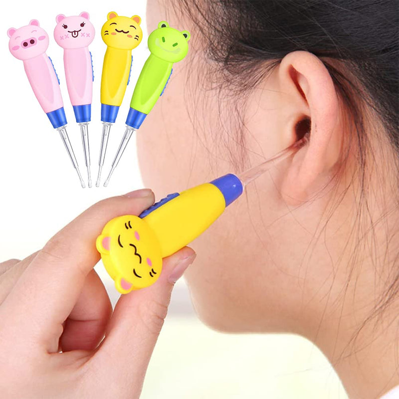 Ear Wax Remover, Led Earpick Ear Cleaner, 4 Pieces Ear Cleaning Tools, Ear Wax Remover Set, Led Ear Cleaning, Ear Cleaner Set, Ear Cleaner Remover, With Replacement Heads - NewNest Australia