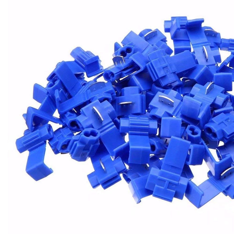 Larlansz 125 Solderless Quick Splice Snap Wire Connector, 50 pcs red 22 Through 18 Gauge,50 pcs Blue 16 Through 14 Gauge,25 pcs Yellow 12 Through 10 Gauge - NewNest Australia