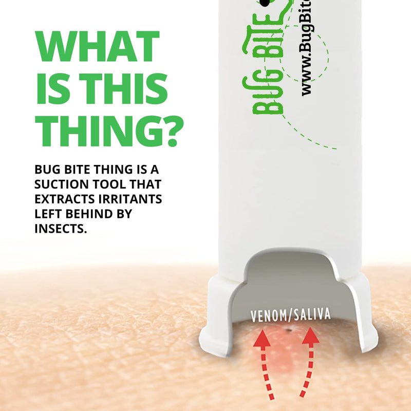 Bug Bite Thing Suction Tool, Poison Remover - Bug Bites and Bee/Wasp Stings, Natural Insect Bite Relief- Black/Single Black - Single (Ltd) - NewNest Australia