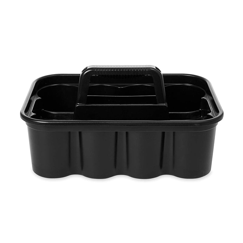 Rubbermaid Commercial Products Deluxe Carry Caddy for Cleaning Products, Spray Bottles, Sports/Water Bottles, and Postmates/Uber Eats Drivers, Black (FG315488BLA) 1 Pack - NewNest Australia