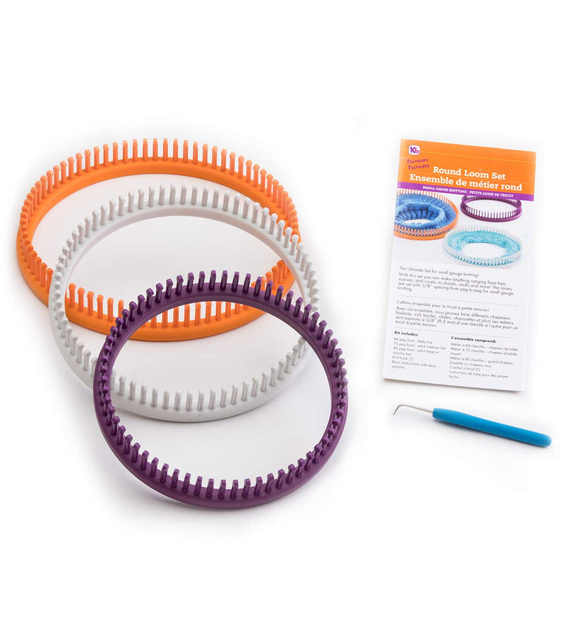 Authentic Knitting Board ' Premium' Round Knitting Loom Set, 3/8" Gauge - NewNest Australia