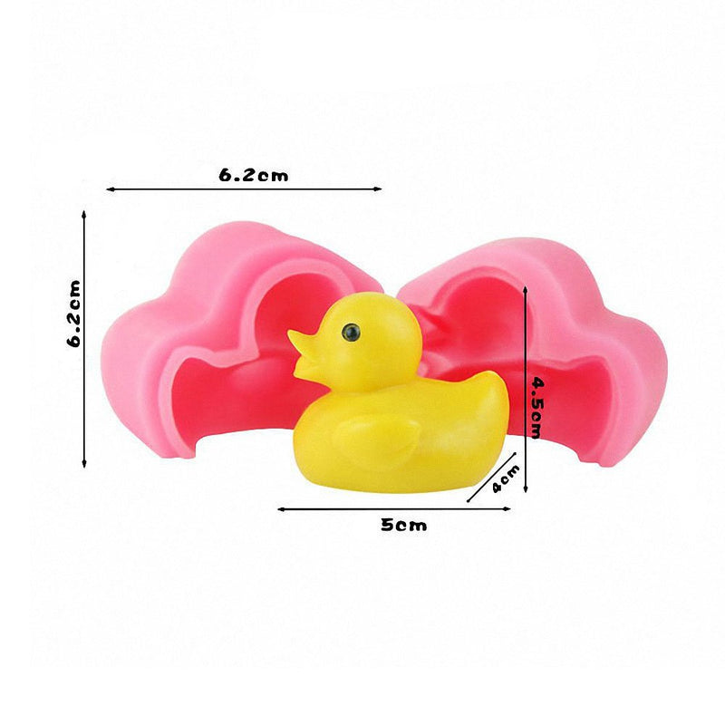 NewNest Australia - MoldFun 3D Small Size Rubber Duck Silicone Mold for Handmade Soap, Bath Bomb, Lotion Bar,Chocolate, Candy, Fondant, Cake Decorating, Wax Candle, Crayon Melt 