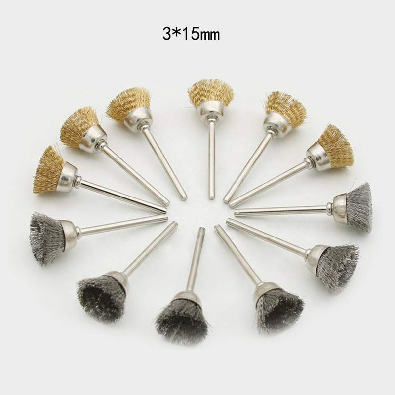 Wire Brass Brush For Dremel 36Pcs Wire Brush For Drills Brass Wire Wheel BrushTool Kit For Rust Paint Corrosion Removal - NewNest Australia