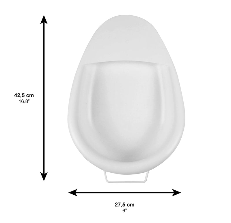 PEPE - Bedpans for Men, Ladies Urinal Bed Pan, Commode Bed Pan for Elderly, Bed Urinal Unisex, Fracture Bedpan, Female Bed Pan with Handle, Portable Bedpan, Male Bedpan White. - NewNest Australia