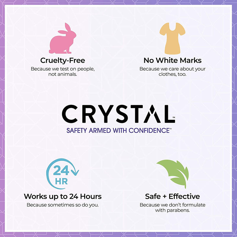 Crystal Mineral Deodorant Roll-On, Lavender & White Tea, Purple, 2.25 Fl Oz 2.25 Fl Oz (Pack of 1) - NewNest Australia