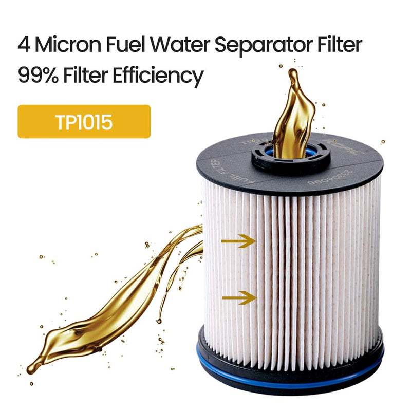 TP1015 Fuel Filter Fit for 6.6L Duramax Diesel Compatible with Chevrolet Silverado 2500HD,3500HD 2017-2019/Chevrolet Cruze 2014-2019/GMC Sierra 2500HD/3500HD 2017-2019 Replace 23304096 - NewNest Australia