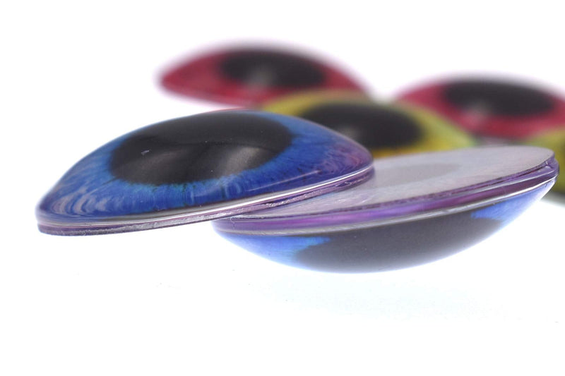 10 Pairs 8mm Glow in the Dark Glass Round Pupil Eyes Fish Eyes Round Dome Glass Cabochons Flatback for DIY Craft Clay Eyes, 8mm - NewNest Australia