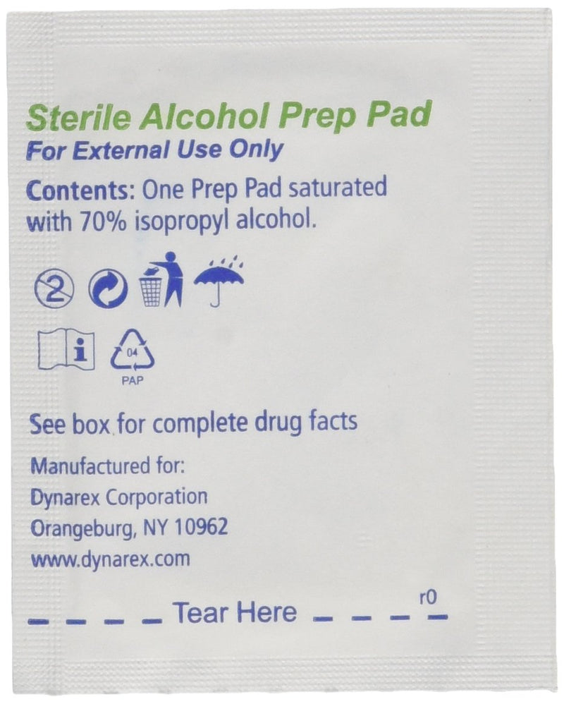Dynarex Alcohol Sterile Prep Pads, Large, 100 Count - NewNest Australia