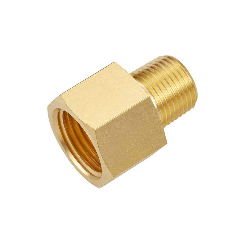 Litorange 3 PCS Brass Pipe Fitting Reducer Adapter，3/8" NPT Male x 1/2 Inch NPT Female Extension Connector - NewNest Australia