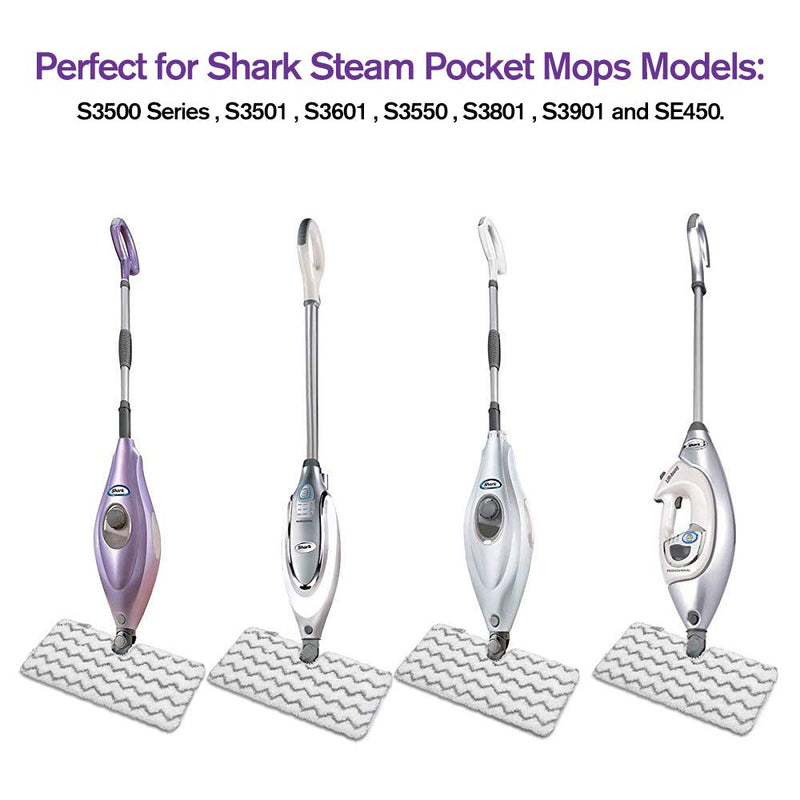2 Pack Steam Mop Pads Compatible with Shark Steam Pocket Mop S3500 Series S3501 S3601 S3550 S3801 S3901 SE450 S3601D S3901D and More 2 Pack - NewNest Australia