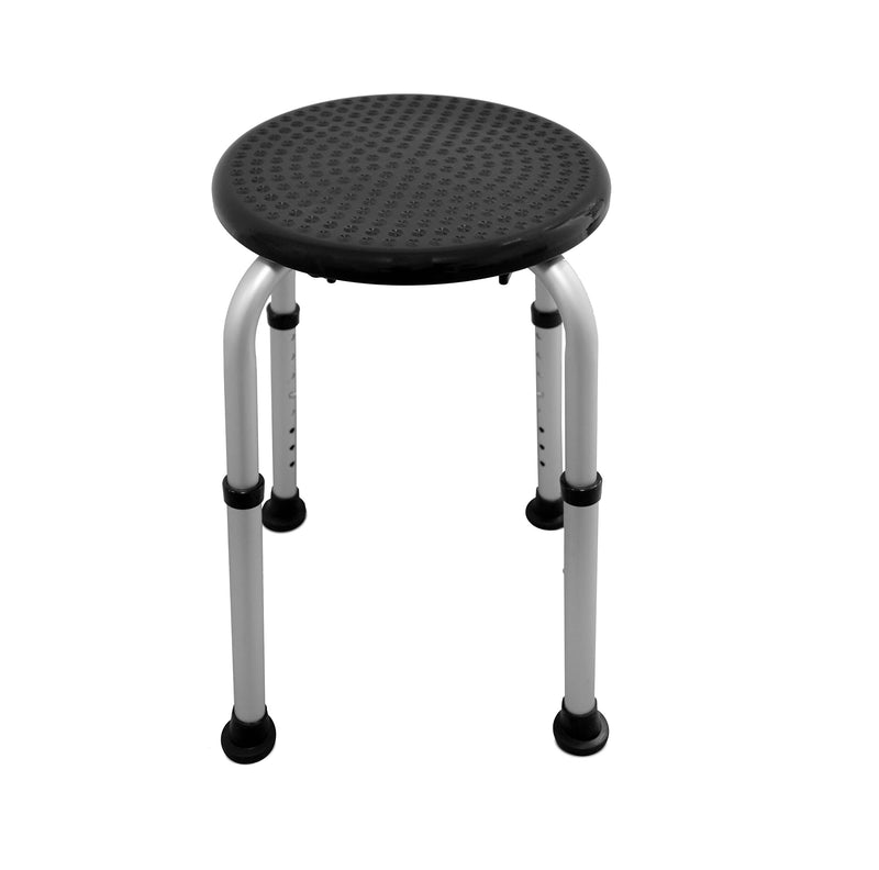 PEPE - Round Shower Stools for Elderly, Bath Seats for Adults, Disabled Bathroom Chairs and Stools, Non Slip Shower Seat Adjustable, Bath Stools to Sit On, Black Shower Chair, Free Assembly Shower Stool - NewNest Australia