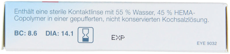 Eyelike monthly contact lens, -6.00 diopters, 1 piece -6.0 diopters 8.6 millimeters 14.1 millimeters - NewNest Australia