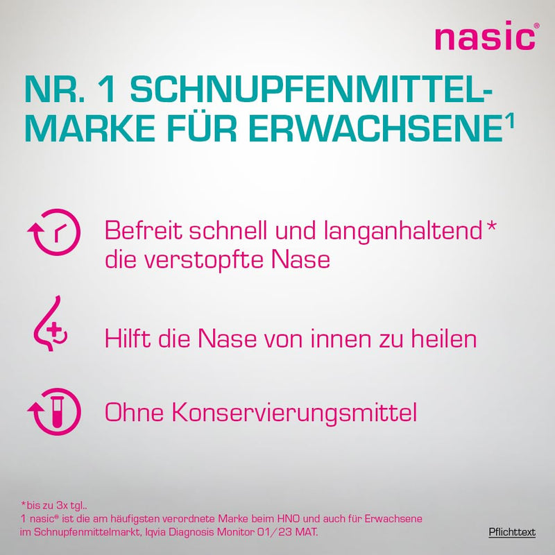 nasic OK nasal spray with the active plus | Decongestant cold spray without preservatives for adults & school children | Nasal spray with xylometazoline & dexpanthenol | 10 ml solution - NewNest Australia