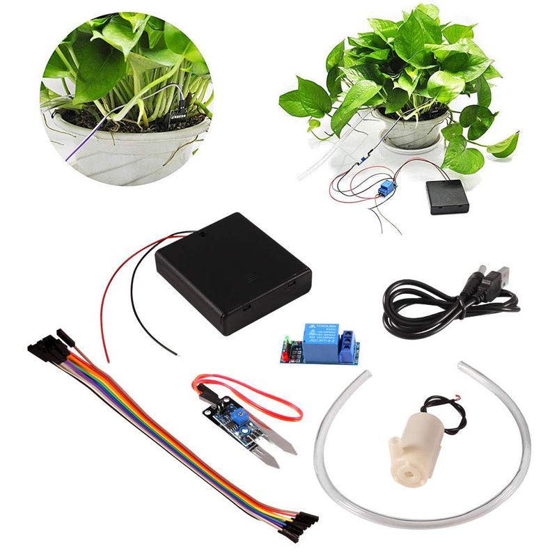 Soil Moisture Sensor Kit Automatic Watering System Manager with Mini Water Pump for Arduino DIY Kit (Automatic Watering System) - NewNest Australia