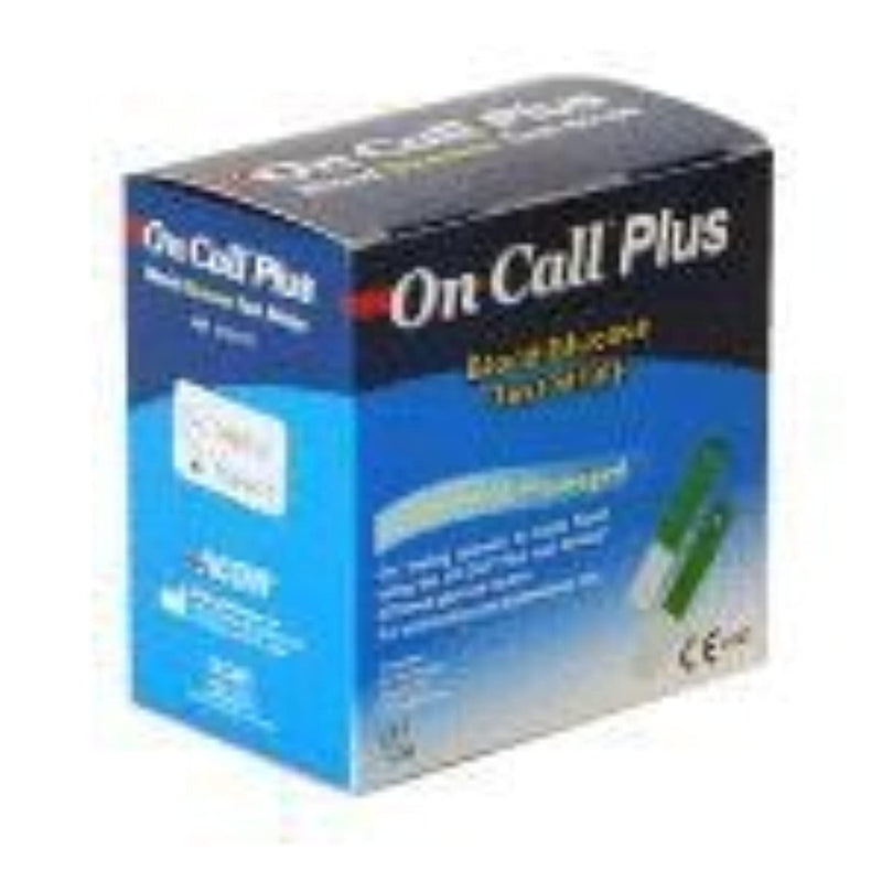 Gima Glucose Strips to Measure the Glucose Concentration in Whole Blood, which work with On Call Plus II e On Call Plus Blood Glucose Meters - box of 50 strips. 50 Count (Pack of 1) - NewNest Australia