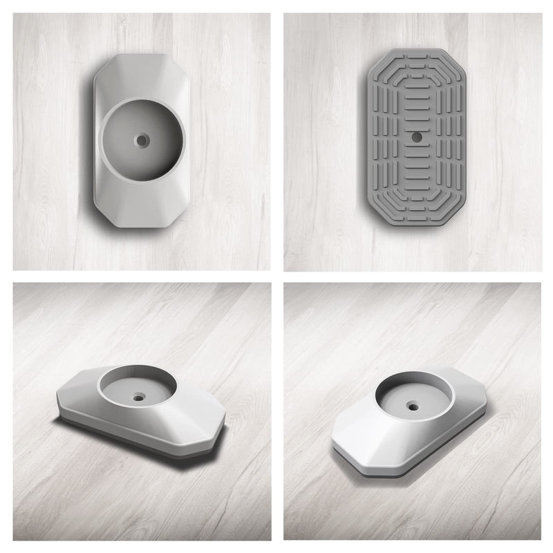 ICERO - Baby Gate Wall Protector - Protect Walls & Doorways from Pet & Dog Gates - for Child Pressure Mounted Stair Safety Gate- 4 Pack, White - NewNest Australia