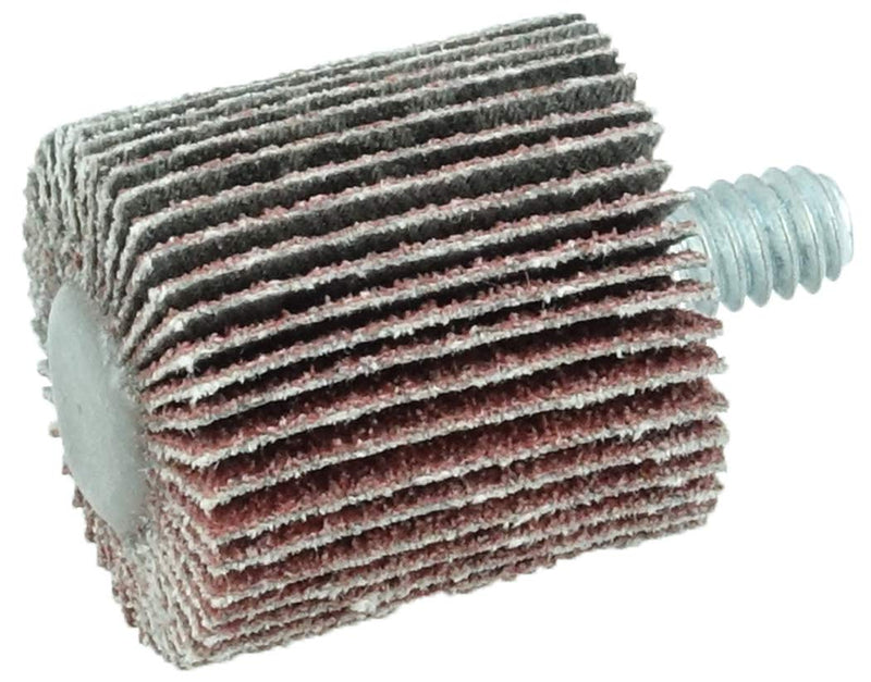 Weiler 30746 1" x 1" x 80AO Wolverine Coated Abrasive Flap Wheel, 1/4-20 Threaded Stem (Pack of 10) 1" Dia 80 Grit - NewNest Australia