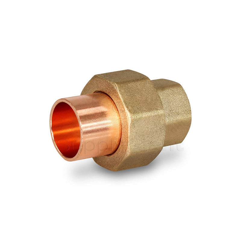 Supply Giant DDGV0034 3/4" Lead Free Copper Union Fitting with Sweat to Female Threaded Connects - NewNest Australia