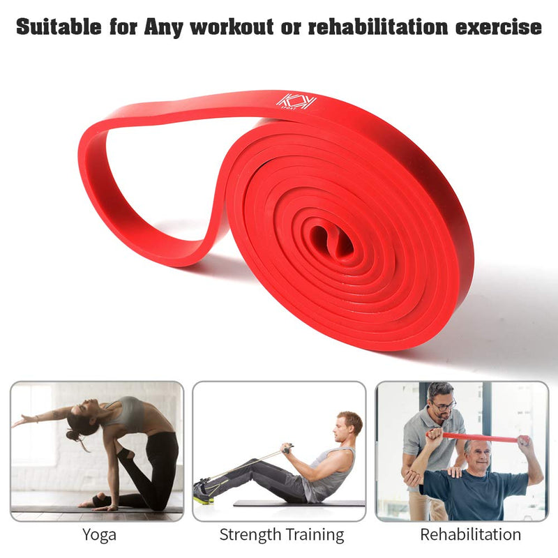 KK Resistance Bands, Pull Up Resistance Bands for men and women, fitness exercise bands, Pull up and stretch resistance Workout Bands in a variety of strengths. Suitable for home, gym, yoga, physical therapy. Red: 15 – 35 lbs - NewNest Australia
