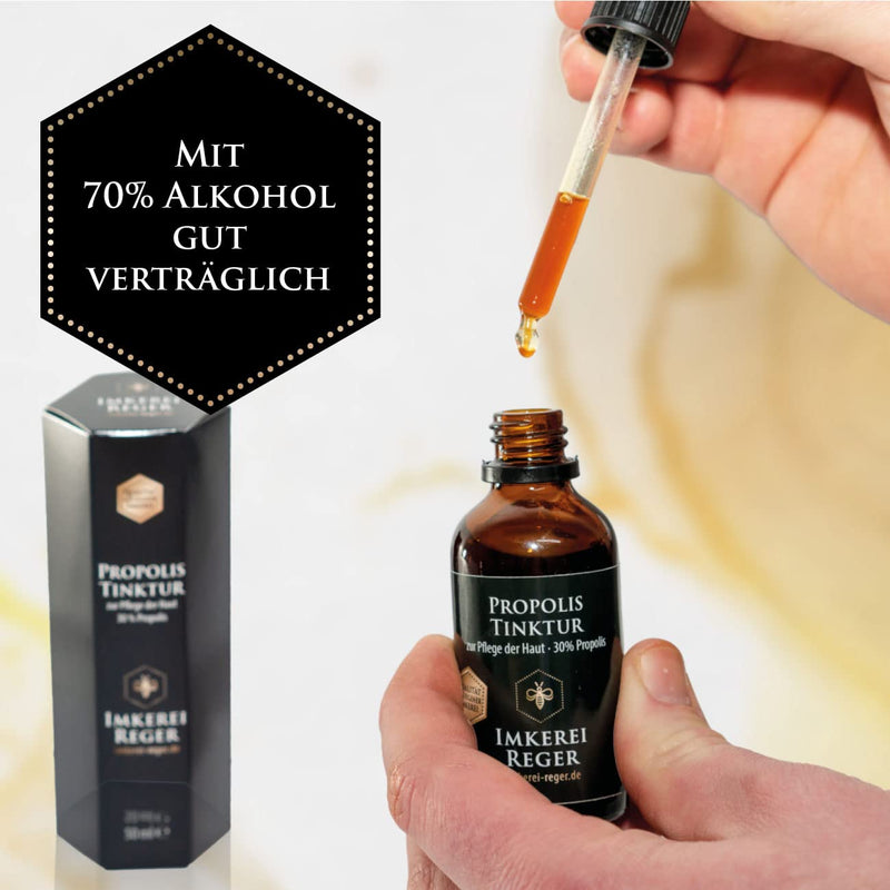 Beekeeping Reger Propolis Tincture 30ml, with 30% natural propolis, directly from the beekeeper, propolis drops with alcohol 30 ml (pack of 1) - NewNest Australia