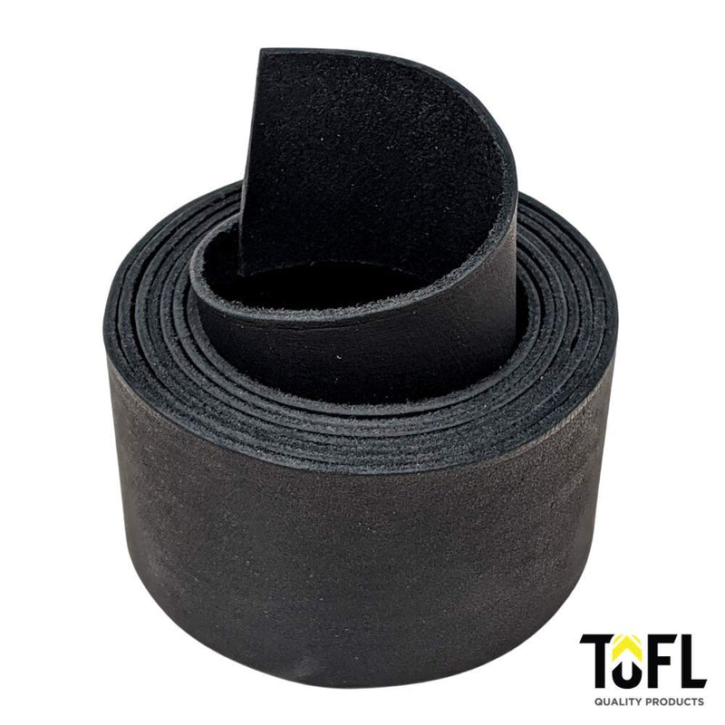 TOFL Leather Strip 2 Inches Wide and 72 Inches Long and 1/8 inch (4-5 oz) Thick (Black, 2" Wide 72" Long) Black - NewNest Australia