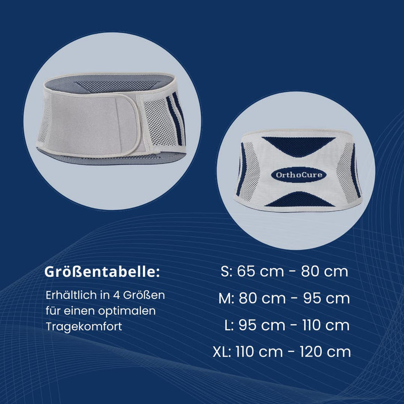 Orthocure Back Brace [Machine Washable] Support Belt For Lumbar Spine | Back Stabilization Kidney Warmer | Bandage For Men & Women | Help With Back Pain Herniated Disc - (L) - NewNest Australia