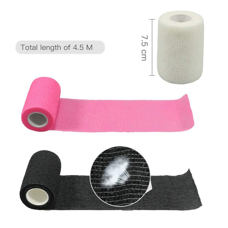 Vangoal 2MIQ Black Bandage 7.5 cm 4.5 m, Acrylic - NewNest Australia
