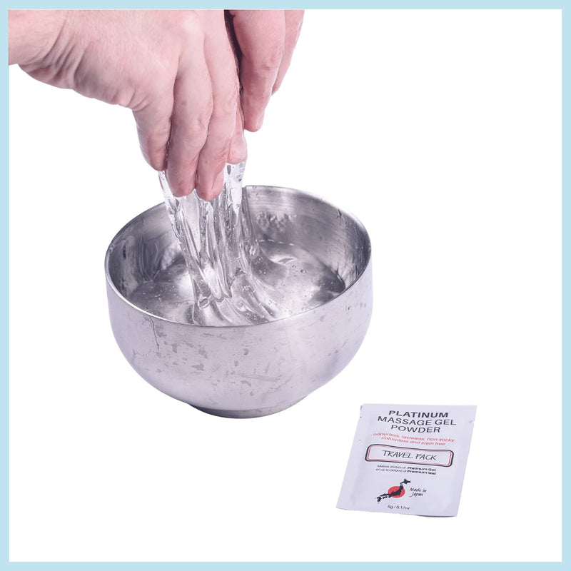 Premium Nuru Massage Gel Powder | 5g Travel Sachet Makes 500ml/ 16.9 fl oz | Made in Japan Paraben & Glycerine Free Pack of 1 - NewNest Australia