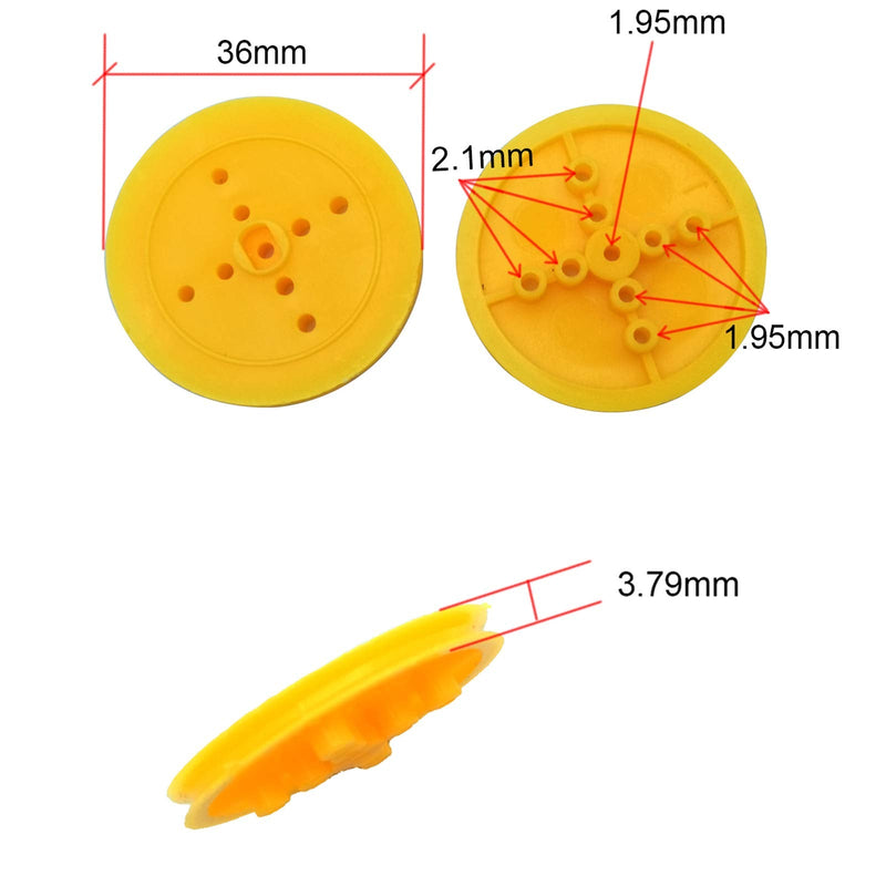 EUDAX 2mm Hole Plastic Belt Pulley Gears Combination Modulus Package Rubber Belts Band Plastic Model Accessories for DIY Robots Cars RC Toy Car Airplane - NewNest Australia