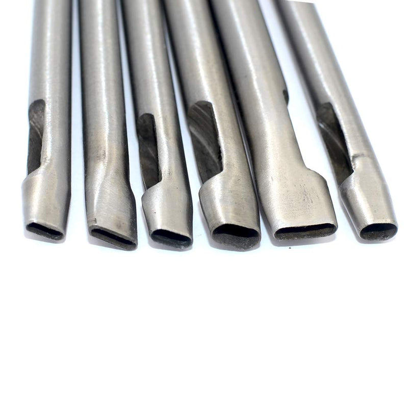DGOL 6 Sizes Leather Oval Hole Punch Belt Hollow Punching Cutting Cutter Tool Kit - NewNest Australia