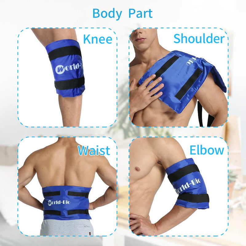 Knee Cold And Warm Cooling Pack, Cool Pads Gel Cooling Pad For Sports Injuries, Muscle Pain, Swelling, Bruising And Replacement Operations, Ideal For Knees, Legs (55X25Cm) 55X25Cm - NewNest Australia