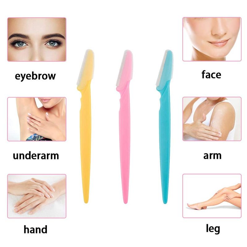 Eyebrow Razor, Eyebrow Razor Trimmer, Face Razor, Dermaplaning Razor Blades Beauty Eyebrow Shaper Razors Women Pack of 6 - NewNest Australia