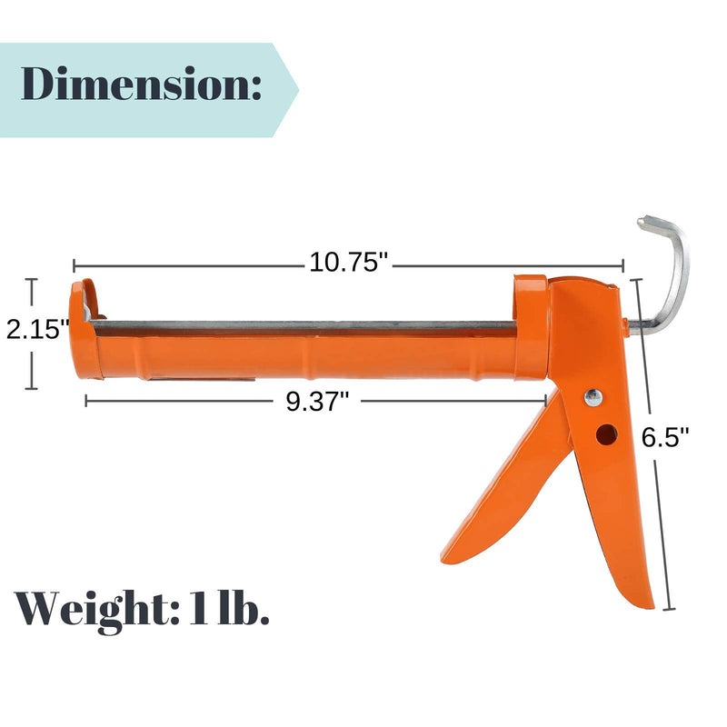 Bates- Caulking Gun, Silicone Gun, 10:1 Thrust Ratio, Hand Caulking Guns, Caulk Gun, Caulk Gun for Silicone, No Drip Caulk Gun, Gun Caulk, Sealant Gun, Caulk Gun - NewNest Australia