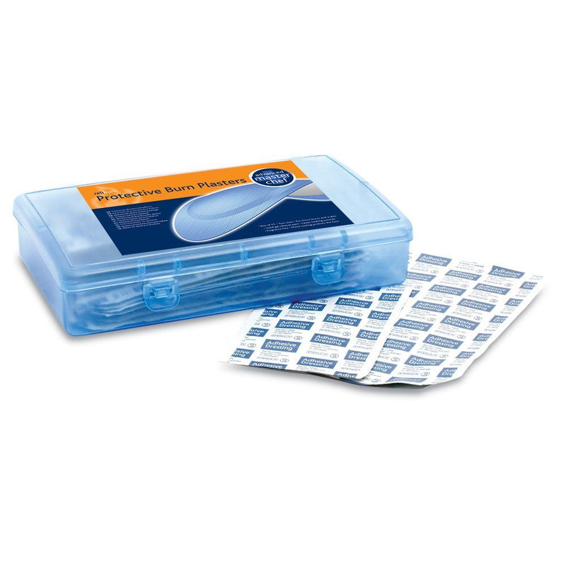 RELIANCE MEDICAL 410 Dependaplast Reliburn Protective Blue Advanced Dressing Hydrogel Burn Plasters Encourage Faster Healing Wounds Comes In Blue Plastic Box, Sterile (Box Of 25) Single - NewNest Australia