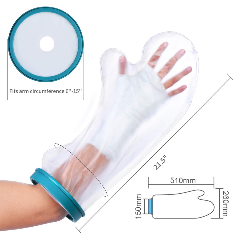 Watris Veiyi Plaster Protection Waterproof Arm, Adult Bandage Protection Shower Protection Arm, Reusable Arm Plaster Shower Cover - NewNest Australia