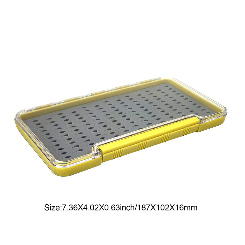 Aventik Fly Fishing Boxes Silicone Super Slim Fishing Storage Fishing Tackle Case Waterproof Best Pocket Sizes (1pcs-g048LT) 1pcs-g048LT - NewNest Australia