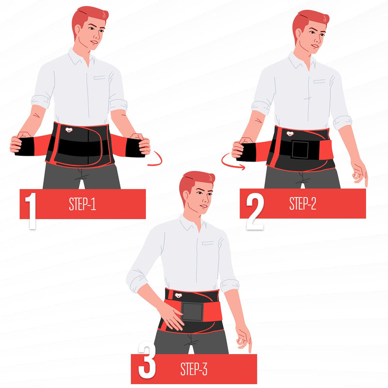 Koalaa Lumbar - Back Support Belt | Stabilization Of The Spine | Herniated Disc Belt, Back Pain, Lumbar Support, Spine Support | Sciatica Pain, Sacacral Belt | (S-Xl) - NewNest Australia