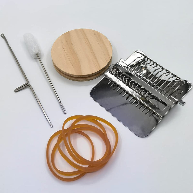 Small Weaving Loom, Wooden Speedweve Darning Loom Type Weave Tool, Convenient DIY Darning Machine for Mending Jeans and Clothes Quickly and Easily, Makes Beautiful Stitching (14 Hooks) 14 Hooks - NewNest Australia