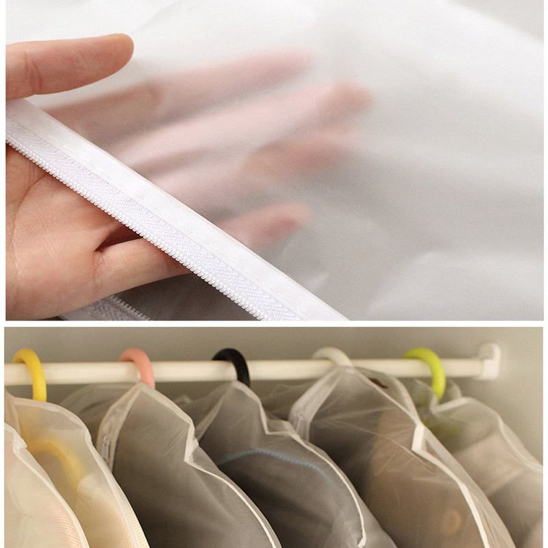 NewNest Australia - Bringsine Top Quality See-Through Travel Garment Suit Clothes Covers Bags Clothes Organizer Dress Dustproof Storage Zipper Bags Protector 40 Inches Long, Pack of 5 (60x100CM) 60*100CM 